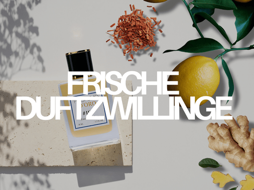 Frische Duftzwillinge fürs Büro – Zitrus, Neroli, Moschus – Profumo D’oro