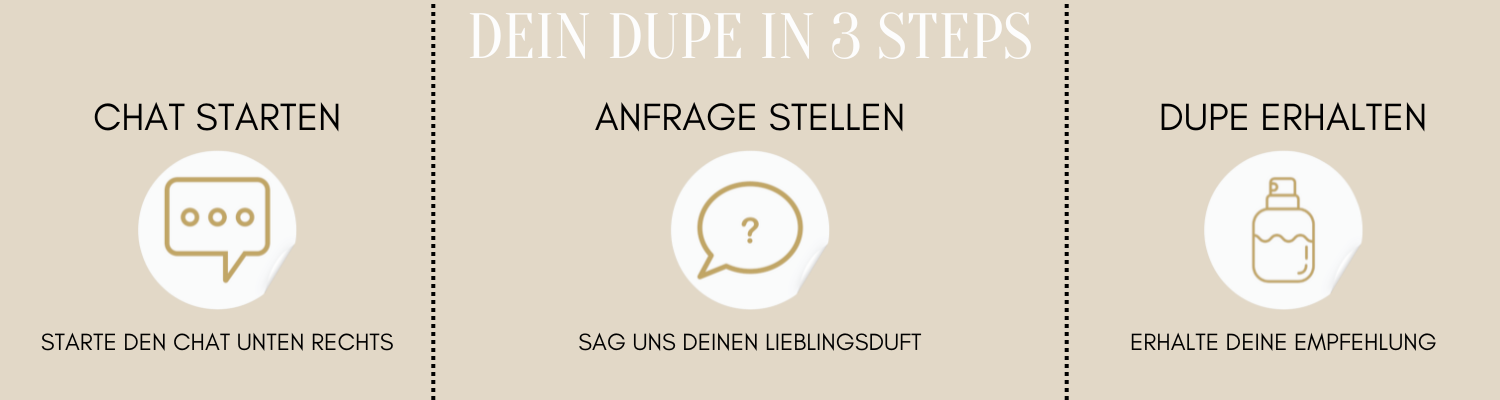 Finde deinen Dupe mit dem Chat von Profumo D'oro