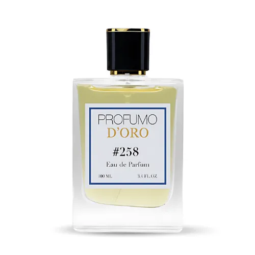 Profumo D’oro #258 – Herrenflakon mit erfrischender Duftausstrahlung, Hauptansicht des Eau de Parfum Profumo D’oro #258 – Herrenflakon mit erfrischender Duftausstrahlung, Hauptansicht des Eau de Parfum