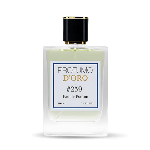 Profumo D’oro #259 – eleganter Herrenflakon, Hauptansicht des sommerlichen Eau de Parfum