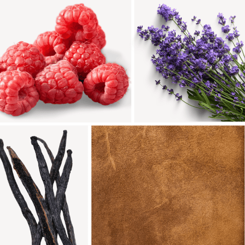 Preview: Duftnoten: Himbeere, Lavendel, Vanille, Wildleder