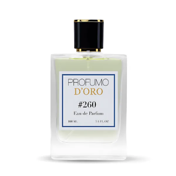 Profumo D’oro #260 – markanter Herrenflakon, Hauptansicht des kraftvollen Eau de Parfum Profumo D’oro #260 – markanter Herrenflakon, Hauptansicht des kraftvollen Eau de Parfum