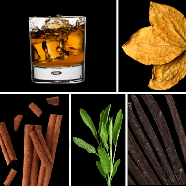 Duftnoten: Rum, Tabak, Zimt, Salbei, Vanille Duftnoten: Rum, Tabak, Zimt, Salbei, Vanille
