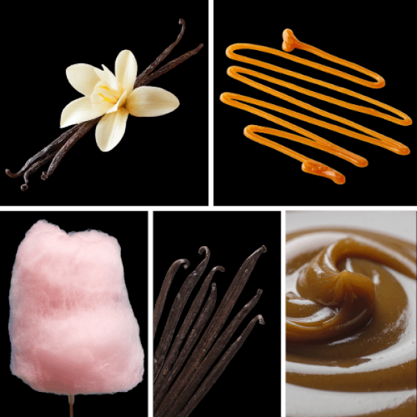 Duftnoten: Vanilleblüte, Dulce de Leche, Zuckerwatte, Vanille, Karamell